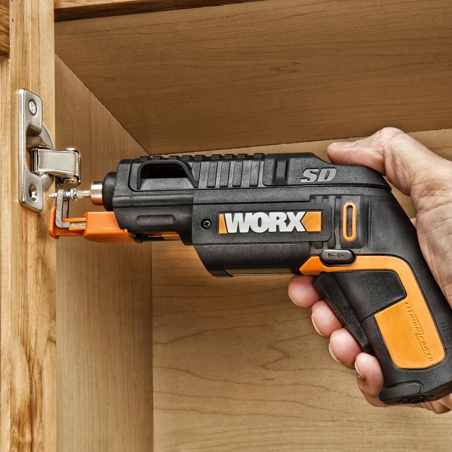 image:imageWORX 4V Electric Screwdriver Rechargeable Cordless Power Screwdriver Set with 6 Bits Screw Holder USBType C Charging Cable  WX255L5WX255L5USBWCASE