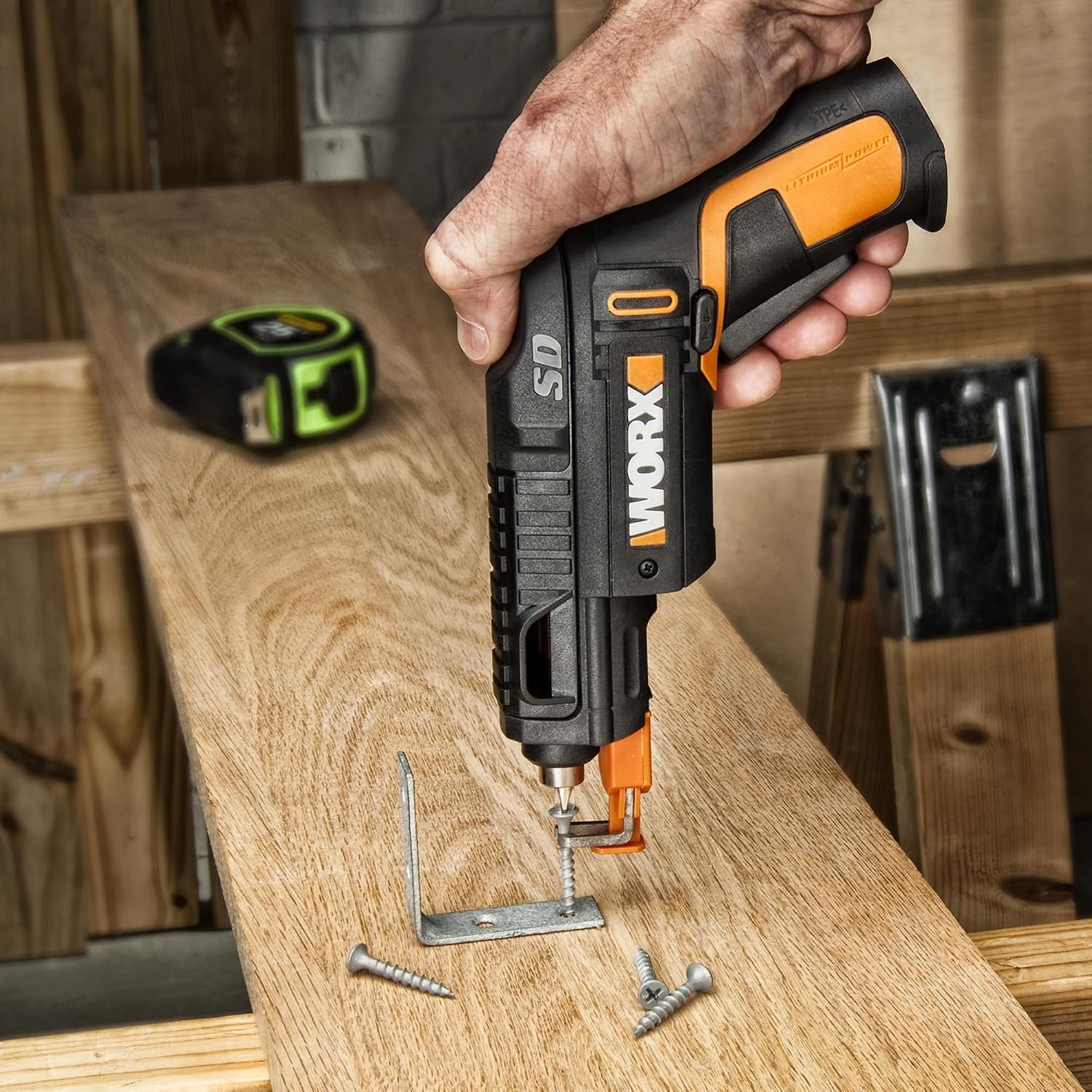 image:imageWORX 4V Electric Screwdriver Rechargeable Cordless Power Screwdriver Set with 6 Bits Screw Holder USBType C Charging Cable  WX255L5WX255L5USBWCASE