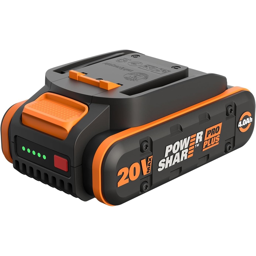 image:imageWORX 20 V Lithiumion Battery 40 Ah PowerShare Pro 2 pcs WA3674J240Ah Tabless battery