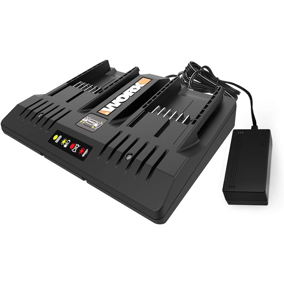 image:imageWorx WA3875 20V Liion Dual Port 2 Hour Charger2Hr Dual Charger