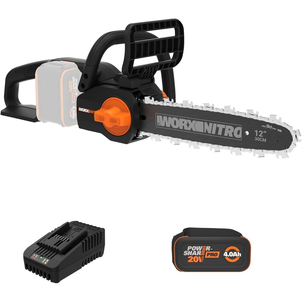 image:imageWorx WG322 20V Power Share 10 Cordless Chainsaw with AutoTension12 Cordless Brushless Chainsaw