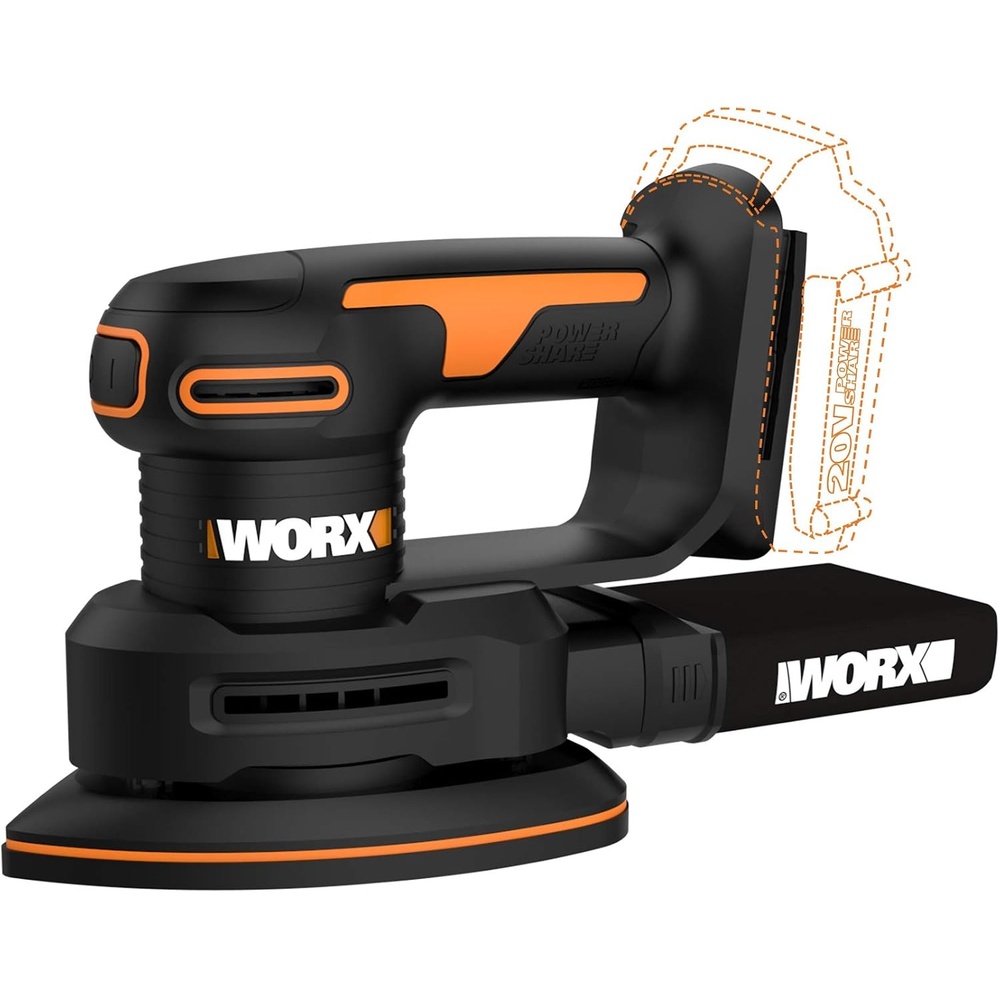 image:imageWorx WX822L 20V Power Share Cordless Detail Sander20V Cordless Detail Sandertool only