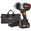 20V Cordless Brushless High Torque Impact Wrench(Battery Pack & Charger & Carry Bag)