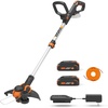 2 in 1 Trimmer w/(2) Batteries & 0.4 Ah Charger