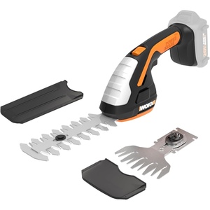 WORX 2 in 1 Cordless Hedge Trimmer, 4″ Grass Shear & 8″ Shrub Trimmer with 2 Blades, Battery & Charger Not Included, WG801.9(8″ 20V Shrubber Trimmer/Tool Only)