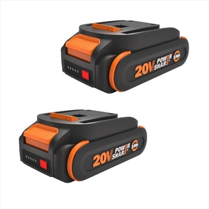WORX 20 V Lithium-ion Battery 4.0 Ah PowerShare Pro 2 pcs WA3674.J2(2.0Ah battery *2)