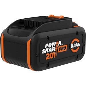 WORX 20 V Lithium-ion Battery 4.0 Ah PowerShare Pro 2 pcs WA3674.J2(8.0Ah battery)