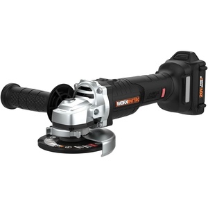 WORX 20V Brushless 4.5″ Cordless Angle Grinder, WX812L | 8500 RPM; anti-kickback protection; slim lightweight frame; battery & accessory kit for metal cutting & grinding