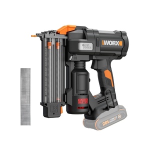 WORX Cordless Brad Nailer, 20V 18GA Nail Gun, WX842L | Up to 2-in Nails and Tool-Free Jam Release for Trimming, Molding and Baseboards, Battery and Charger Included, PowerShare(WX838L.9)