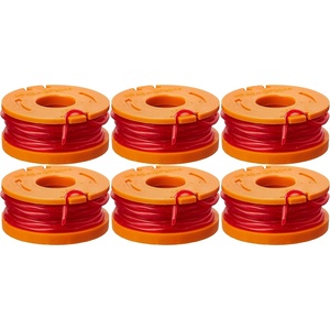 WORX Replacement Spool & Line for String Trimmers, 4-Pack, WA0047(6 Pack)