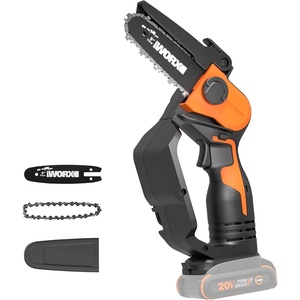 WORX WG324.9 20V Power Share 5” Cordless Pruning Saw, Bare Tool Only, Black and Orange(5″ 22 ft/s Pruning Saw Tool Only)