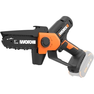 WORX WG324.9 20V Power Share 5” Cordless Pruning Saw, Bare Tool Only, Black and Orange(5″ 25 ft/s Pruning Saw Tool Only)