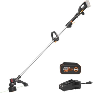Worx 20V 2-in-1 Cordless String Trimmer & Lawn Edger, WG154 | 10″, Lightweight, Auto Feed, 2.0 Ah Battery & Charger Included(15″ 20V Trimmer w/(1) 5.0 Ah Battery)