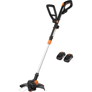 Worx 3 in 1 Cordless String Trimmer/Lawn Edger/Mini Mower | 12″ Electric Weed Wacker with Command Feed, 20V Weed Eater with 5.5 LBS, Battery & Charger Included, WG170.2(3 in 1 Trimmer w/(2) Batteries & 0.4 Ah Charger)