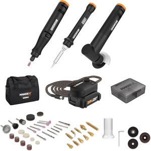 Worx MAKERX WX988L 2pc Crafting Tool Combo Kit – Rotary Tool + Wood & Metal Crafter(MAKERX (3) PC Crafting Tool Combo)