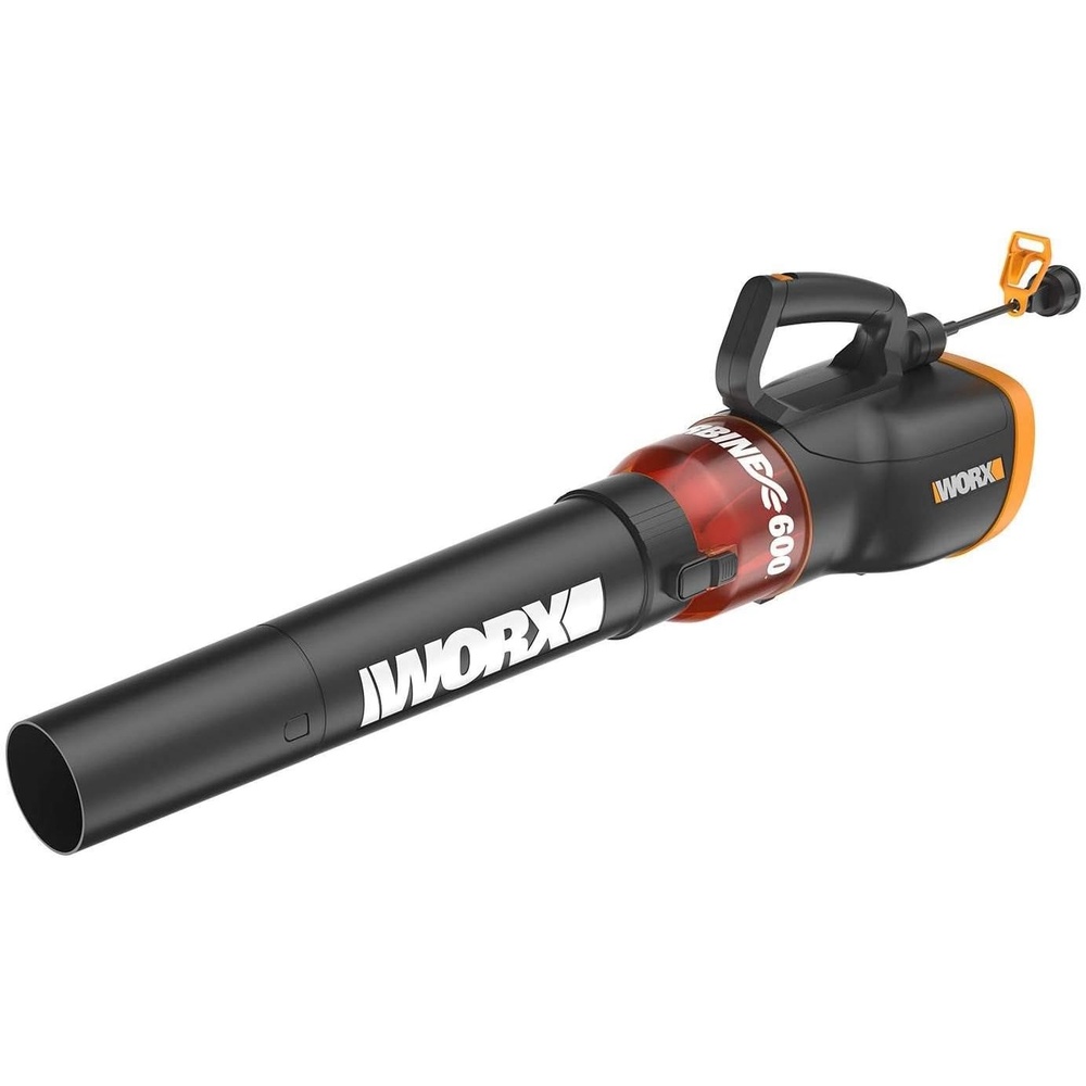 image:imageWORX 12 Amp Turbine Electric Leaf Blower for Daily Leaf Removal WG520  600CFM amp 110MPH Airflow 2Speed Control for Daily Yard Debris Clearing Corded