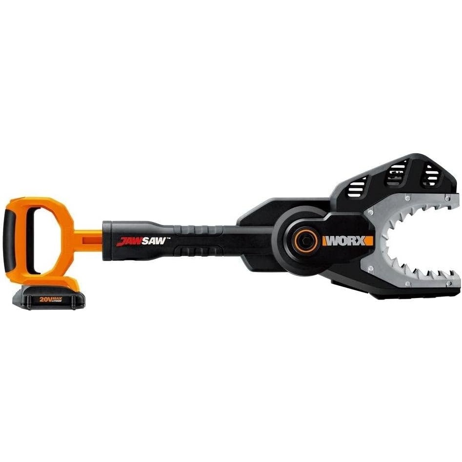 image:imageWORX Cordless Chainsaw 20V JawSaw WG320  1350 rpm noload speed weighs 71 lbs fully protective guard battery amp charger included PowerShare