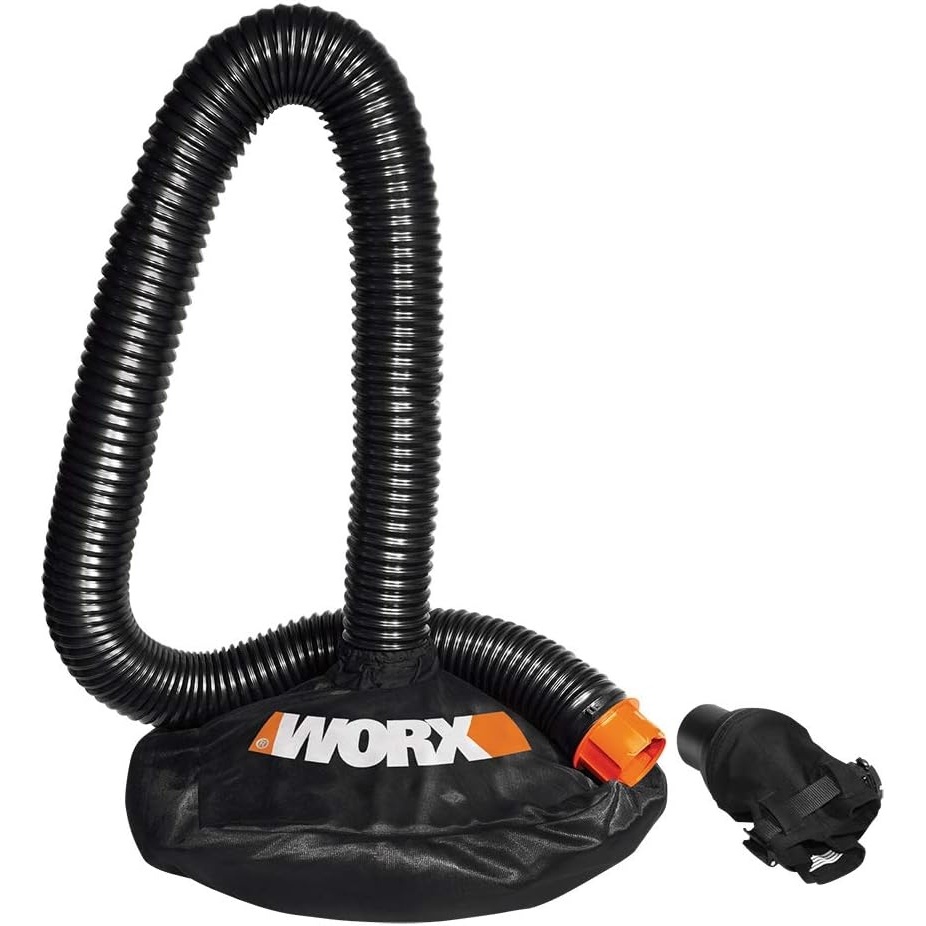 image:imageWORX Leaf Collection System with a 5 Inches Tube WA40542  Compatible with WORX WG505 WG5052 WG509 WG518 SeriesWA40542 LeafPro Collection System