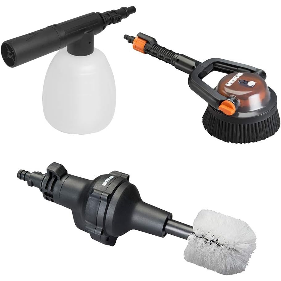 image:imageWORX Pressure Washer Accessory Kit for Auto amp Boat Cleaning WA4071  Taskspecific Hydroshot accessories for cleaning cars boats and other vehicles