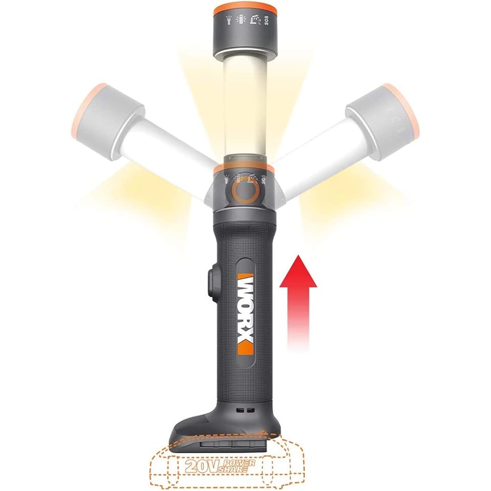 image:imageWorx WX027L9 20V Power Share MultiFunction LED Flashlight Tool Only