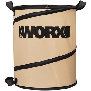 WORX 26 Gallon Collapsible Yard Leaf Collection Bin, WA0030 | Foldable, Durable Fabric Bin