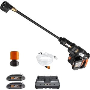 WORX 40V Power Share Hydroshot 2X20V Portable Power Cleaner (Batteries & Charger Included) – WG644 Black/Orange(Hydroshot 40V (Batteries & Charger Included))