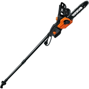 WORX Electric Chainsaw, 8 Amp 10″ 2-in-1 Pole saw, WG311 | up to 10 ft. reach; 28 ft/s chain speed; weighs 10 lbs; 180° rotating rear handle
