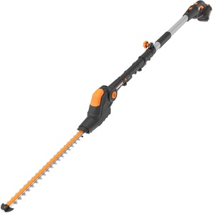 WORX Nitro 22″ Cordless Hedge Trimmer, Electric Hedge Trimmer with Dual-Action Blades & 3400 SPM, Brushless Bush Trimmer Cuts Branches 1″ Thick, 4.0 Ah Battery & Charger Included, WG263(20″ 20V Hedge Trimmer/Tool Only)