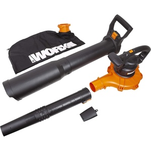 WORX Trivac 3-in-1 Electric Leaf Blower/Leaf Vacuum/Leaf Mulcher, WG509 | 350CFM & 210MPH Airflow, 18:1 Mulch Ratio for Efficient Leaf Removal, Corded(400CFM Blower/Vac/Mulcher)