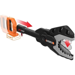 Worx WG320.9 20V Power Share JawSaw Cordless Chainsaw (Tool Only) | without battery & charger; PowerShare; 1350 rpm no-load speed; weighs 7.1 lbs; fully protective guard